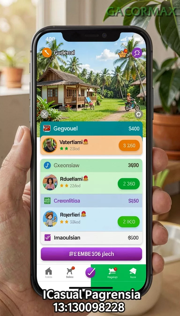 Cuplikan layar UANG4D — menu navigasi