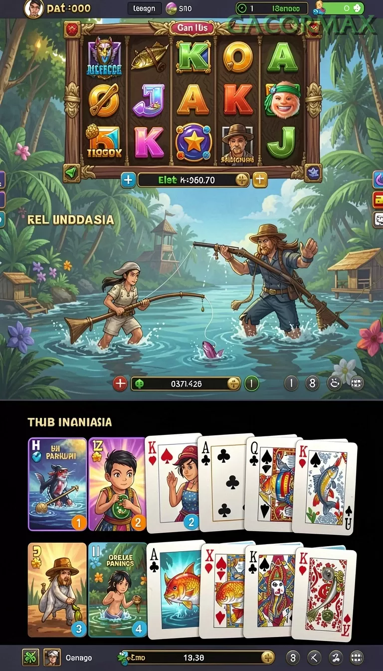 Cuplikan layar ELANG138 — menu navigasi