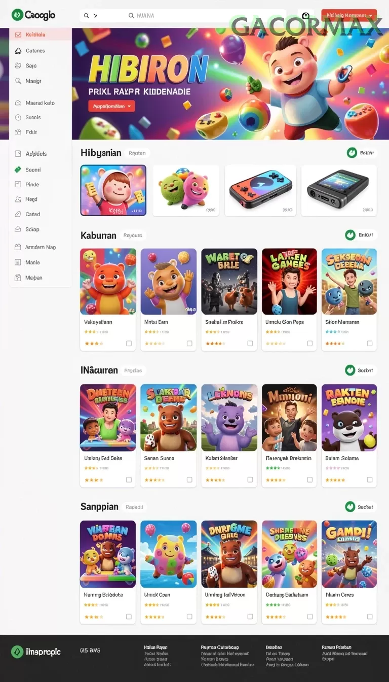 Cuplikan layar YOWESTOGEL — menu navigasi